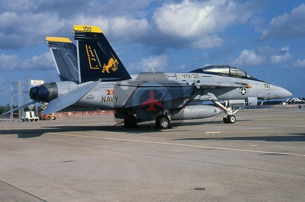 166661(AC100) McDonnell Douglas F-18F, USN(VFA-32), Oceana 2008, CAG Bird