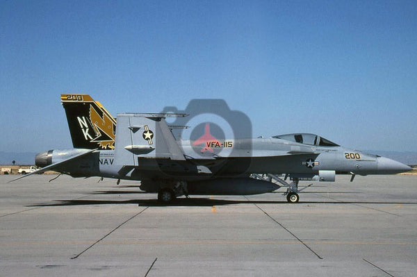 166859(NK200) McDonnell Douglas F-18E, USN(VFA-115), Lemoore 2009, CAG Bird