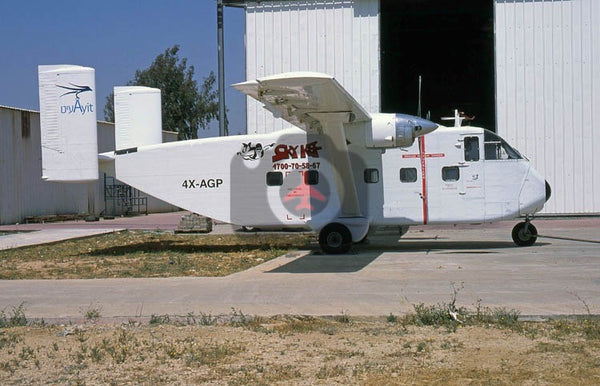 4X-AGP Shorts SC-7 Skyvan, AIT Aviation, Be'er Sheva 2018