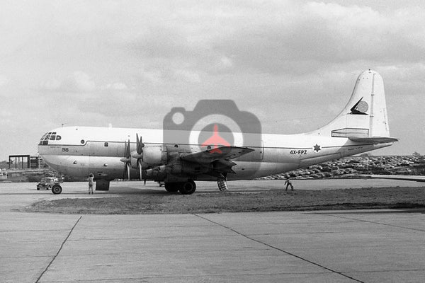 4X-FPZ  Boeing C-97G, Israeli DF, Luton 1972