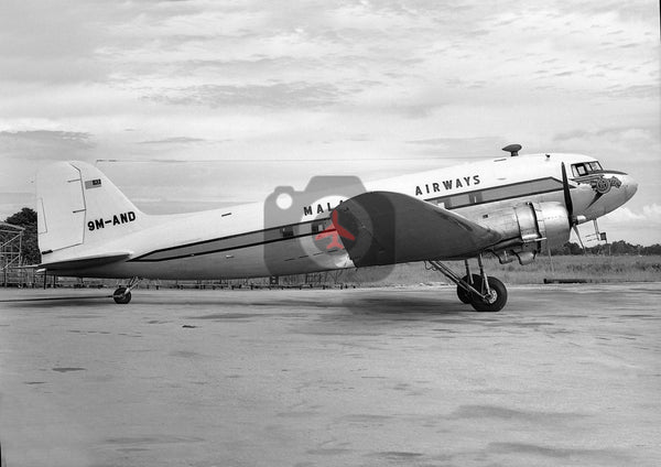 9M-AND Douglas DC-3, Malaysian Airways, Paya Lebar, 1965