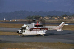 9N-RAJ Aerospatiale AS.332L Super Puma, Nepal Royal Flight, 1996