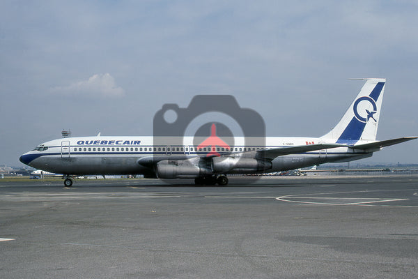C-GQBH Boeing 707-123B, Quebecair, Le Bourget, 1976