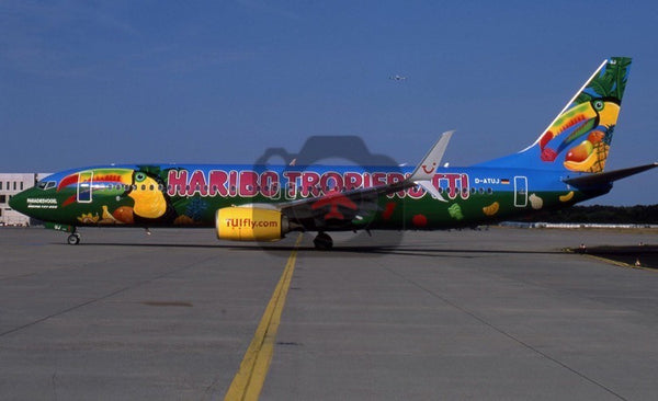 D-ATUJ Boeing 737-8K5(WL), TUIfly, 2015 - Haribo Tropifrutti scheme