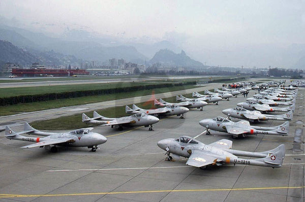 De Havilland DH100 Vampires, Swiss AF, Sion 1991