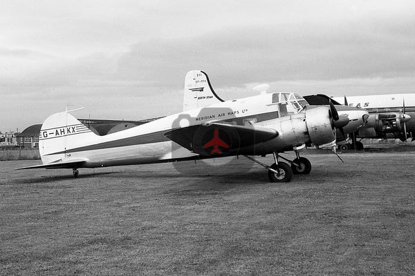 G-AHKX Avro Anson C.19, Meridian Airmaps, Baginton 1962