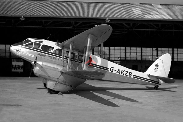 G-AKZB De Havilland DH89A Dragon Rapide, British European Airways, Jersey