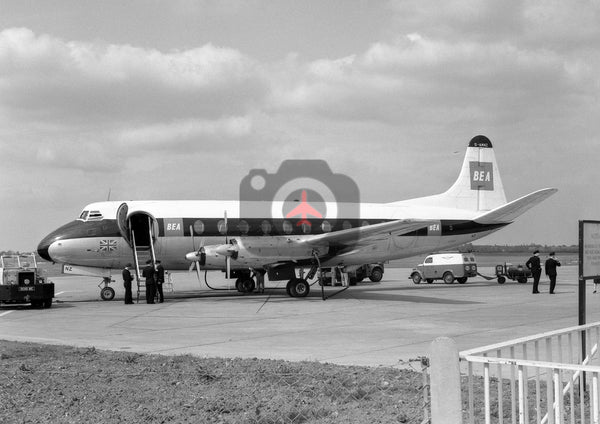 G-AMNZ Vickers Viscount 701, BEA, Elmdon, 1962