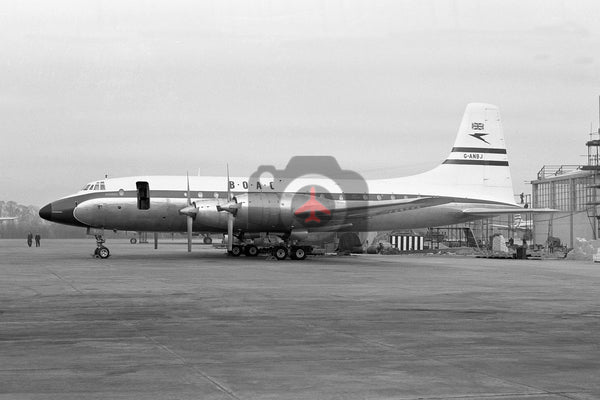 G-ANBJ Bristol Britannia 102, BOAC Heathrow