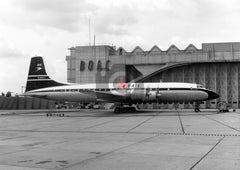 G-AOVJ Bristol Britannia 312, BOAC, Heathrow, 1963