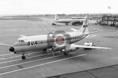 G-APTB Vickers Viscount 833, British United Airways, Gatwick