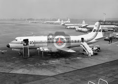 G-APTD Vickers Viscount 833, British United Airways, Gatwick, 1967