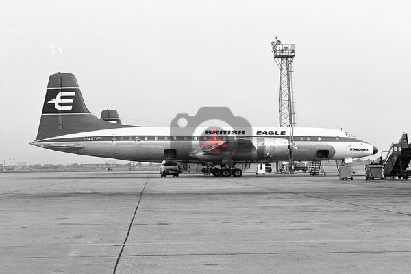 G-ASTF Bristol Britannia 313, British Eagle, Heathrow 1964