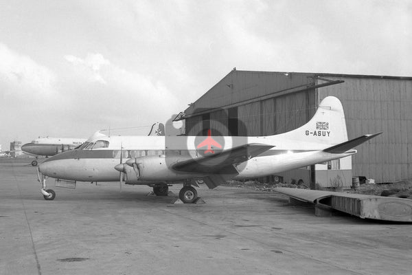 G-ASUY De Havilland DH114 Heron 2, Luton 1964