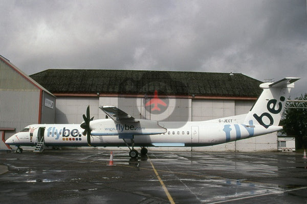 G-JECT De Havilland Canada DHC-8-402, FlyBe, Norwich, Matt Le Tissier nose art, 2007