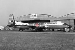 N124SW, Canadair CL-44D,  Seaboard World Airlines, Heathrow