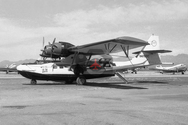 N4760C Consolidated PBY5A Catalina, Geoterrex, Ryan Field 1972