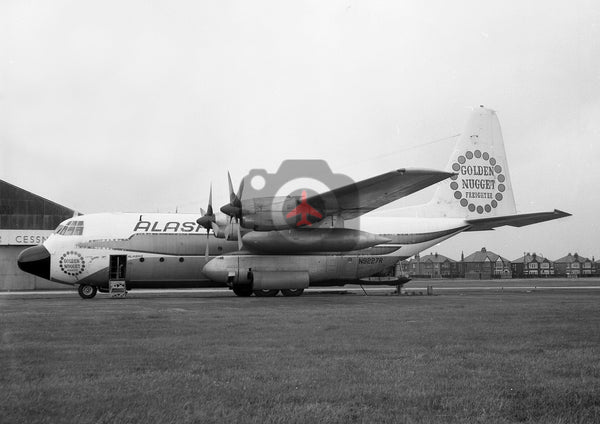 N9227R Lockheed L-100, Alaska Airlines, Blackpool, 1970
