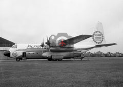 N9227R Lockheed L-100, Alaska Airlines, Blackpool, 1970