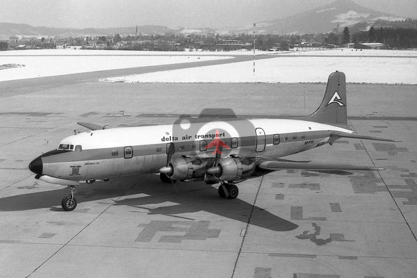 OO-FVG Douglas DC-6, Delta Air Transport, Salzburg 1973