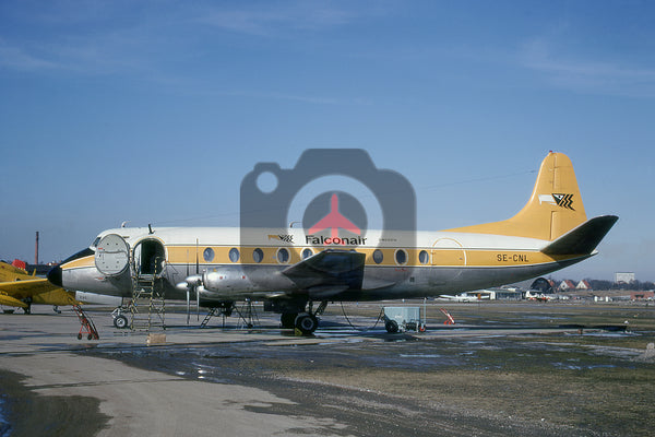 SE-CNL Vickers Viscount 784D, Falconair, Malmo, 1969