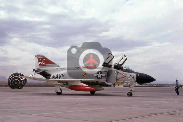 157304AC104) McDonnell Douglas F-4J, USN(VF-31), Nellis 1975