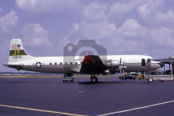 131618(JT) C-118B, USN(VR-52), Wright-Patterson 1973