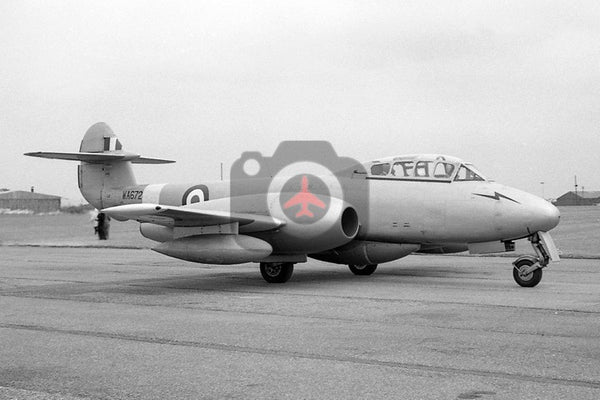 WA672 Gloster Meteor T.7, RAF, Wethersfield 1961