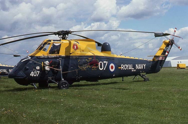 XM837(NF407) Westland Wessex HAS.3, Royal Navy(737Sqn), Lee-on-Solent 1977